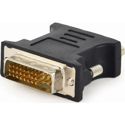 Gembird Cablexpert Adapter DVI-I/DVI-A Male to HD15 VGA Female Black A-DVI-VGA-BK