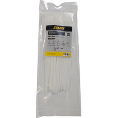 Zemek ZK-M-S-300-12 Δεματικά με Ετικέτα κατά Μήκος 4.8x300mm Λευκά 100ΤΜΧ