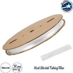 GLOBOSTAR(R) SHRINKTUBE 79968 Θερμοσυστελλόμενο Μακαρόνι Στεγανοποίησης για Neon Flex LED Αδιάβροχο IP65 - Διάφανο - Μ10000 x Π2 x Υ2cm/Π1 x Υ1cm - Ρολό 100 Μέτρων