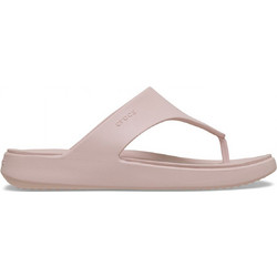Crocs Getaway Triangle Γυναικείες Σαγιονάρες Αντιολισθητικές Nude 212018-6UR