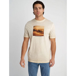 ΑΝΔΡΙΚΟ T-SHIRT ΜΕ FOTO PRINT STAFF 'BRIAN' 64-021.053 ECRU