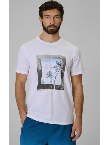 4F Ανδρικό Κοντομάνικο T-shirt Άσπρο 4FWSS26TTSHM3034-10S