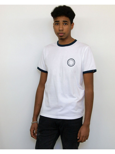 Hoodloom T-shirt με Τύπωμα&Contrast Λεπτομέρειες - Λευκό