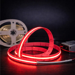 VenCore VenCore 6174-50016 - Ledstrip Cob 12W IP20 DW - Ταινία LED Τύπου COB - 5 Μέτρα (1 Roll) - 12 Watt 24 Volt - 320 LED ανά Μέτρο - 820 Lumens ανά Μέτρο - IP20 - Κόκκινο