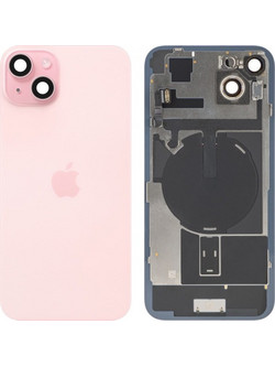 Κάλυμμα μπαταρίας / πίσω γυαλί για Apple iPhone 15 Plus, ροζ, τραβηγμένο (βαθμού Α)