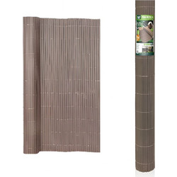 Καλαμωτή Περίφραξη PVC 150 x 500cm Καφέ 10mm για Κήπο και Μπαλκόνι 2902517