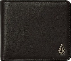 Men's Volcom Slim Stone Pu Wallet S BLACK