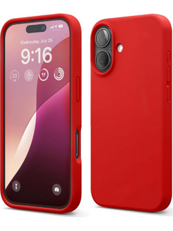Θήκη iPhone 16 Elago Silicone Case Premium Σιλικόνης - Red (ES16SC61-RD)