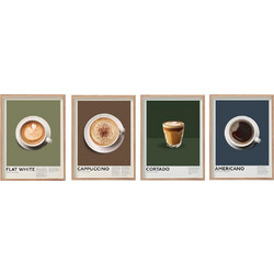 Κάδρο COFFEE 4σχέδια 30x40cm