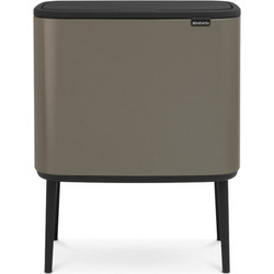 Brabantia Bo Κάδος Ανακύκλωσης Μεταλλικός Platinum 33lt 651121