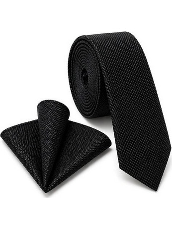 JANLOUIE TIE OXFORD WITH HANDKERCHIEF 5,5CM