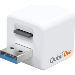 Auto-Backup Αντάπτορας Qubii Duo USB Συμβατό με Android και iOS για Αρχεία, Επαφές και Social Media Λευκός