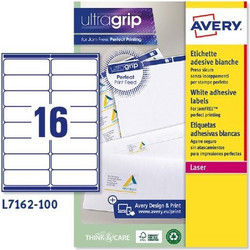 ΕΤΙΚΕΤΕΣ AVERY ΛΕΥΚΕΣ LASER ΔΙΕΥΘΥΝΣΕΩΝ 99.1X33.9 16 ΦΥΛΛΟ ΠΑΚΕΤΟ 100 ΦΥΛΛΩΝ