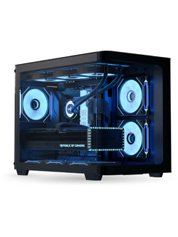 Aerocool P300C Black Mini Tower Κουτί Υπολογιστή με Πλαϊνό Παράθυρο