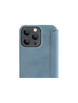 Minim (MM-10337) Minim Book Case - Light Blue, Apple iPhone 13 Pro