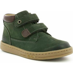 Kickers Tackeasy Παιδικά Μποτάκια Χακί Δερμάτινα με Σκρατς 571987-10-20