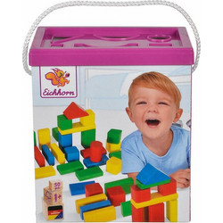 Eichhorn Τουβλάκια Colorful Wooden Blocks για 1+ Έτους 50τμχ 100050161