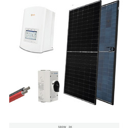 ON GRID SOLAR SYSTEM SET 1P/3.6KW WITH PANEL 580W