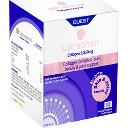 Quest Liposomal Collagen με Υαλουρονικό Οξύ Βιοτίνη & Βιταμίνη C 30 Φακελάκια