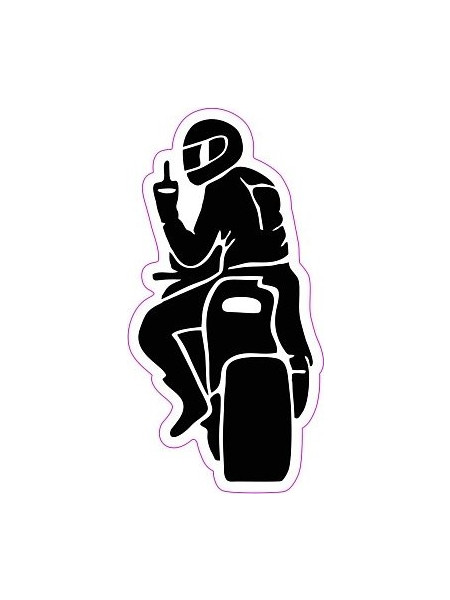 ΑΥΤΟΚΟΛΛΗΤΟ UV BIKER MAN ΜΑΥΡΟ 4,5X8,5cm