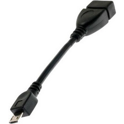 Αντάπτορας USB Host OTG (Female) σε Micro USB (Male) Μαύρο (Ασυσκεύαστο) N24480