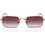 Ray-Ban RB3928 0018H Ανδρικά Γυαλιά Ηλίου Ορθογώνια Μεταλλικά Χρυσά με Καφέ Φακό