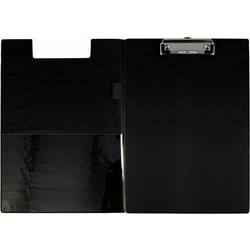 Ντοσιέ με πιάστρα και κάλυμμα πλαστικό 23x32cm μαύρο WESTCOTT E-17104