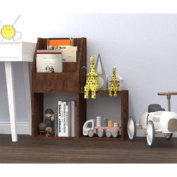vidaXL Παιδικό Ράφι Περιοδικών Καφέ Δρυς 71x30x78,5cm Επεξεργ. ξύλο 1 τεμ