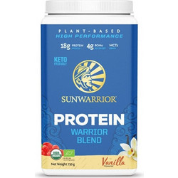 Sunwarrior Warrior Blend Raw Protein Vanilla Φυτική Πρωτεΐνη Χωρίς Λακτόζη & Γλουτένη 750gr