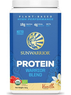 Sunwarrior Warrior Blend Raw Protein Vanilla Φυτική Πρωτεΐνη Χωρίς Λακτόζη & Γλουτένη 750gr