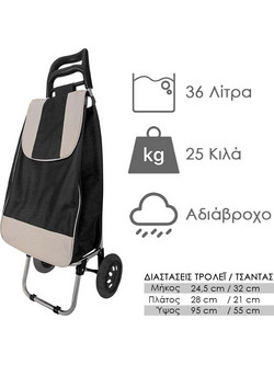 Τρόλεϊ Λαϊκής Μαύρο