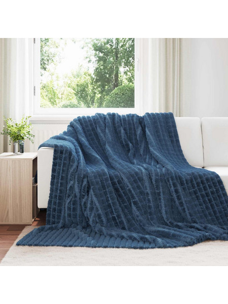 Ριχτάρια 6 τμχ. Σκούρο μπλε 270 x 240 cm 9,6 kg Μαλλί