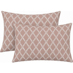 Μαξιλαροθήκες Lucia (Σετ 2τμχ) Chocolat Astron 52 X 72 100% Βαμβάκι