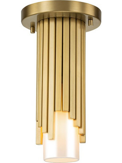 Elstead Lighting Κρεμαστό Φωτιστικό Οροφής Antique Brass / Opal White με Λευκά Οπάλ Γυαλιά E1-MARVELE-MP-AB-OPAL