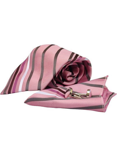 Σετ Γραβάτα με Ποσέτ Pink Cherry