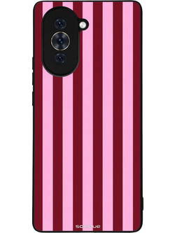 Sonique Stripe Stories Series Back Cover Pink - Red (Huawei Nova 10)