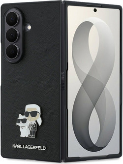 Karl Lagerfeld Saffiano Karl&Choupette Pin Θήκη για Samsung Galaxy Z Fold8 Ultra Black (KLHCZFD8SAPKCNPK)