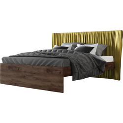 Bros Queen Chestnut Κρεβάτι Υπέρδιπλο Ξύλινο 160x200cm