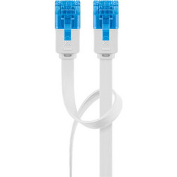 Goobay U/UTP Cat.6a Καλώδιο Δικτύου Ethernet 1m White