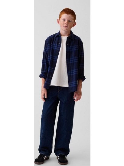 Παιδικό Τζιν Παντελόνι Baggy Γραμμής Dark wash