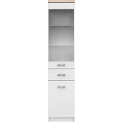 Βιτρίνα Μονόφυλλη Top Mix 40x33x183cm Λευκή-Σονόμα