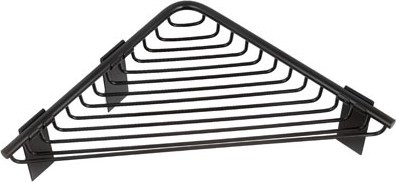 Καλάθι γωνιακό σχαρωτό RETI 9636 55 Μαύρο ματ KARAG 21x21x3cm