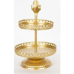 ΟΡΝΤΕΡΒΙΕΡΑ ΜΕΤΑΛΛΙΚΗ ΧΡΥΣΗ 25.5x25.5x40.5cm Eurolamp 754-11019