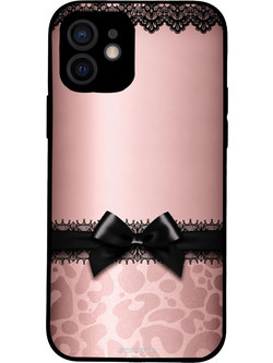 Sonique Diva Series Back Cover Λεοπάρ Φιόγκος - Pink (iPhone 12)