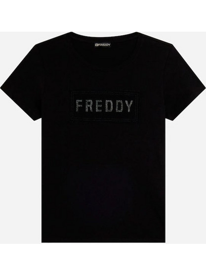 FREDDY Γυναικείο T-shirt S26WTEET4-N Μαύρο (S26WTEET4-N)