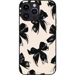 Sonique Diva Series Back Cover Μαύρα Φιογκάκια (iPhone 14 Pro Max)