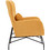 HomeMarkt Μπερζέρα Βελούδινη Πορτοκαλί HM8721.09