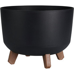 Γλάστρα Progarden Στρογγυλή με Πόδια 29.2 x 29 x 17 cm Black Y89300630