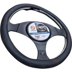 Κάλυμμα τιμονιού αυτοκινήτου - XY-057 - 122537 - Black/Red - 0047163