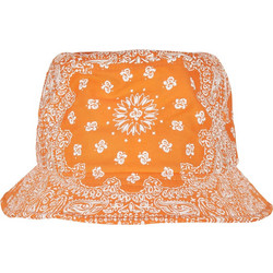 Flexfit Bandana Print Bucket Καπέλο Πορτοκαλί